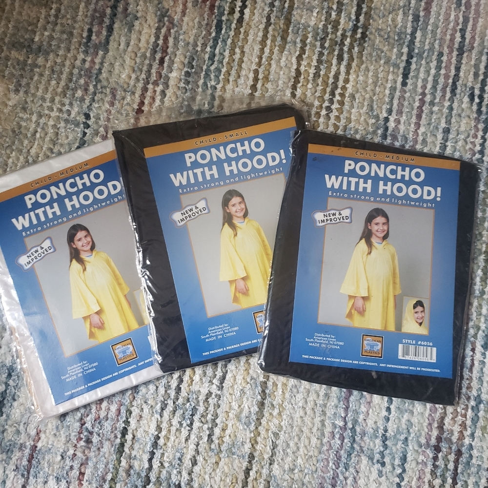 NEW Children Poncho w/ Hood (3)